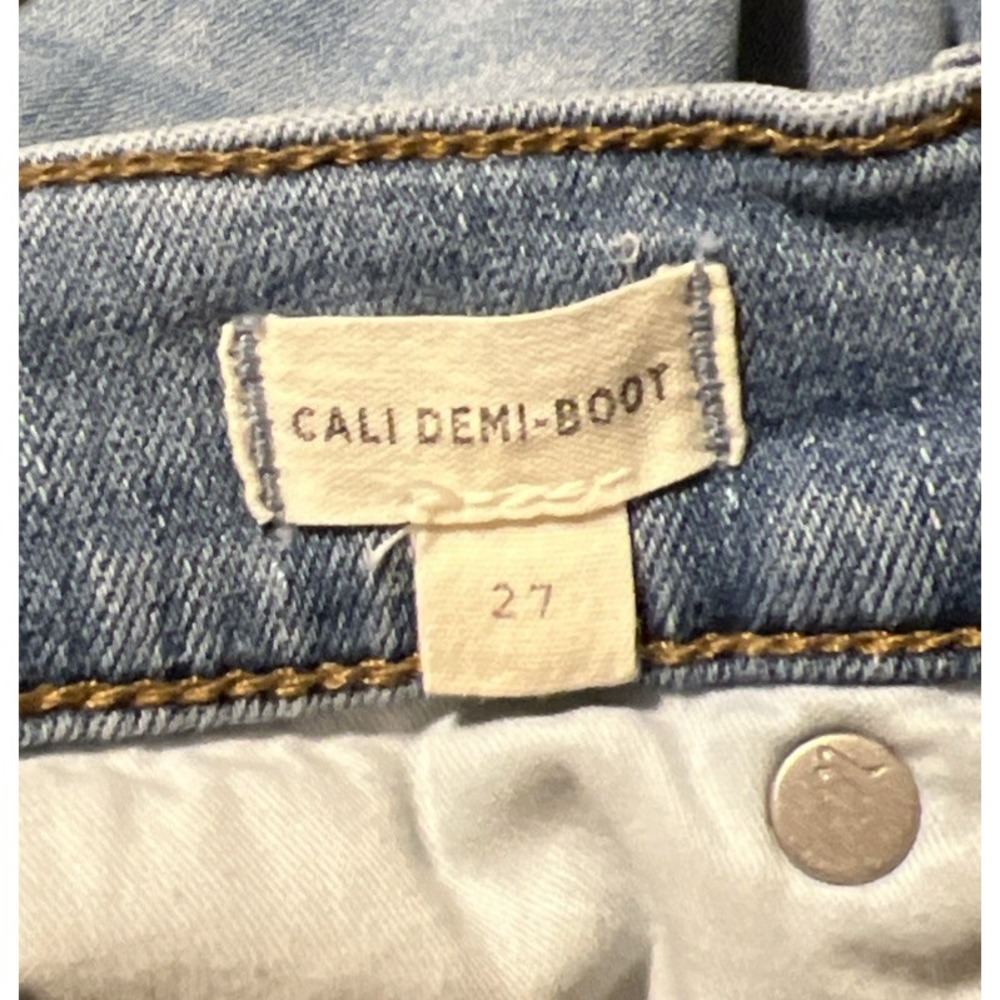 Madewell Women's Cali Demi-Boot High Rise Button Fly Cropped Jean‎ SZ 27 (28x26) - Picture 5 of 11